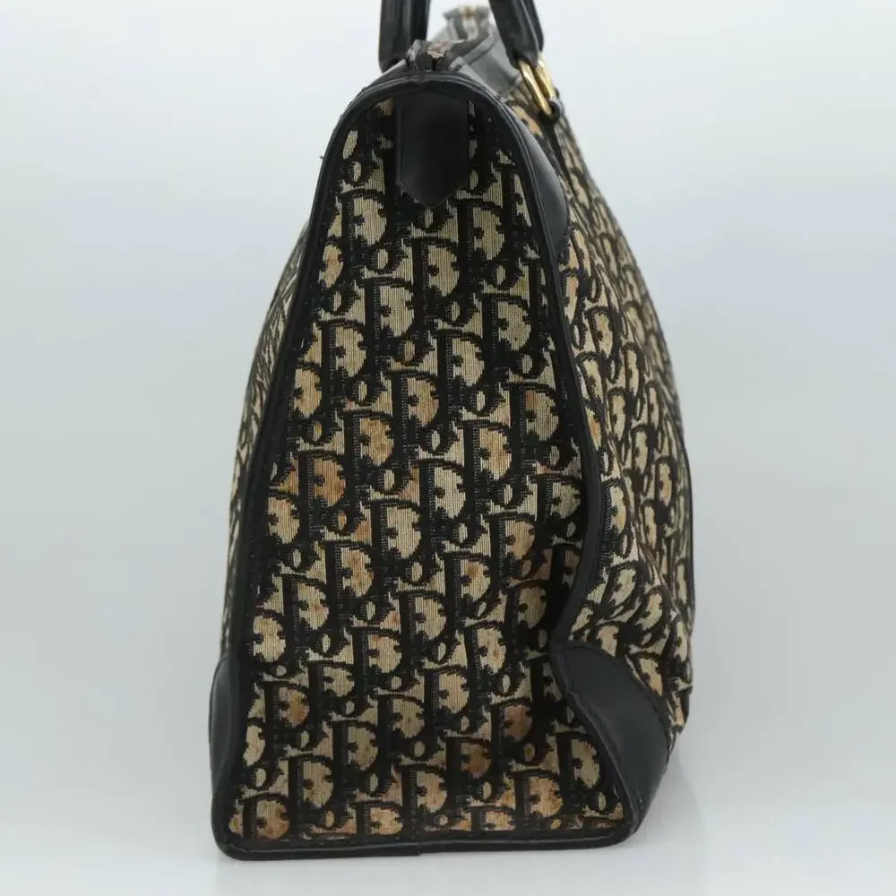 DIOR Trotter Canvas Boston Bag Navy